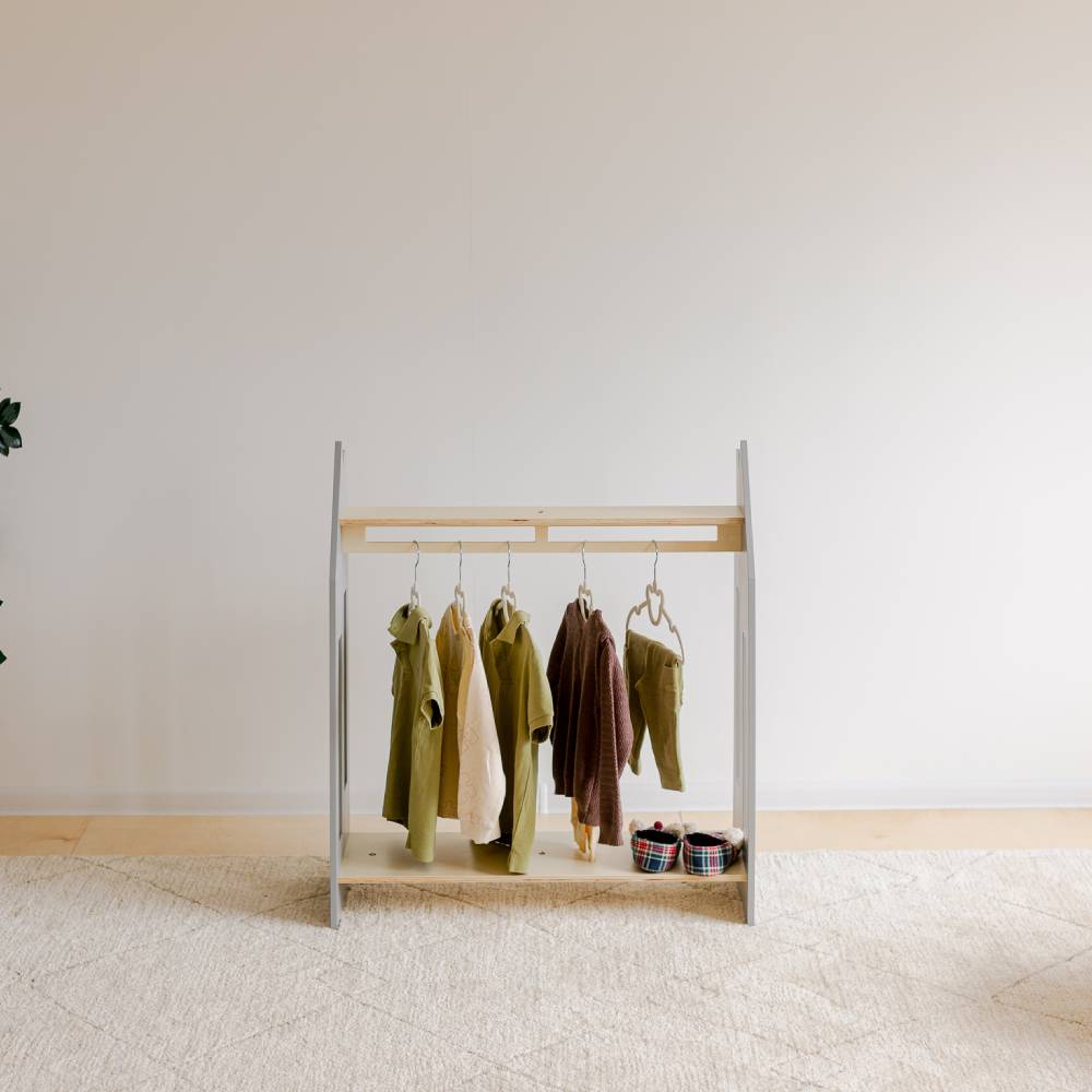 House shaped clothing rack