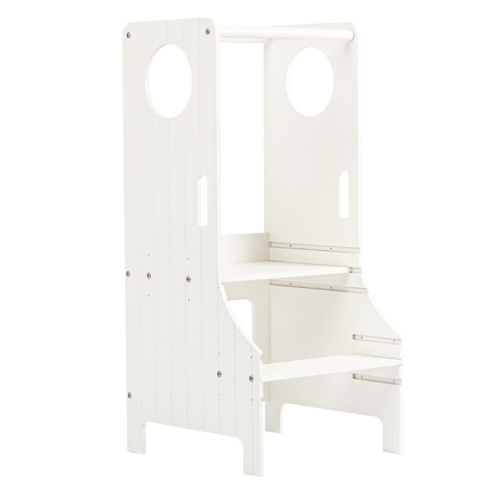 Adjustable height kitchen tower