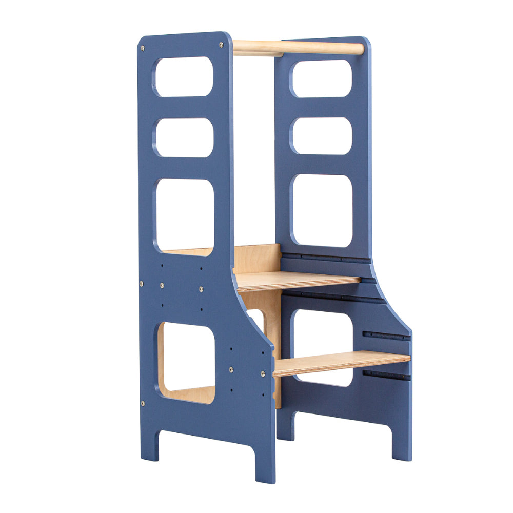 Adjustable height kitchen tower