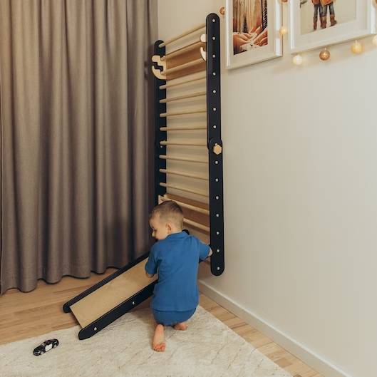 Climbing Triangle - Swedish Ladder set with a slide