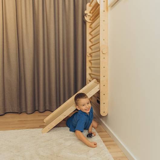 Climbing Triangle - Swedish Ladder set with a slide