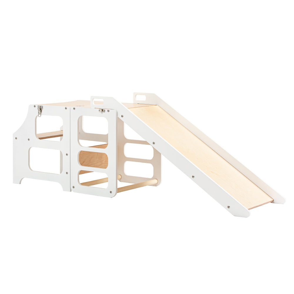 Foldable Kitchen Tower With a Slide