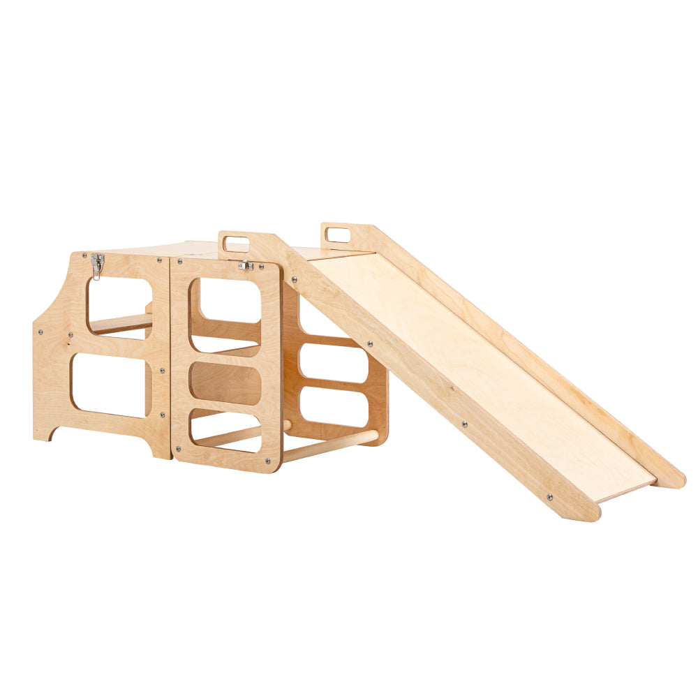 Foldable Kitchen Tower With a Slide