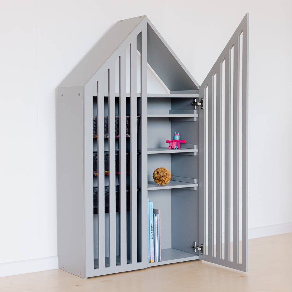 House shaped cupboard for children