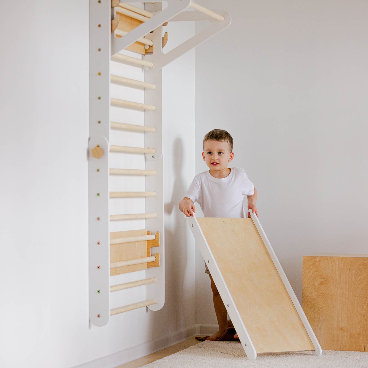 Climbing Triangle - Swedish Ladder set with a slide