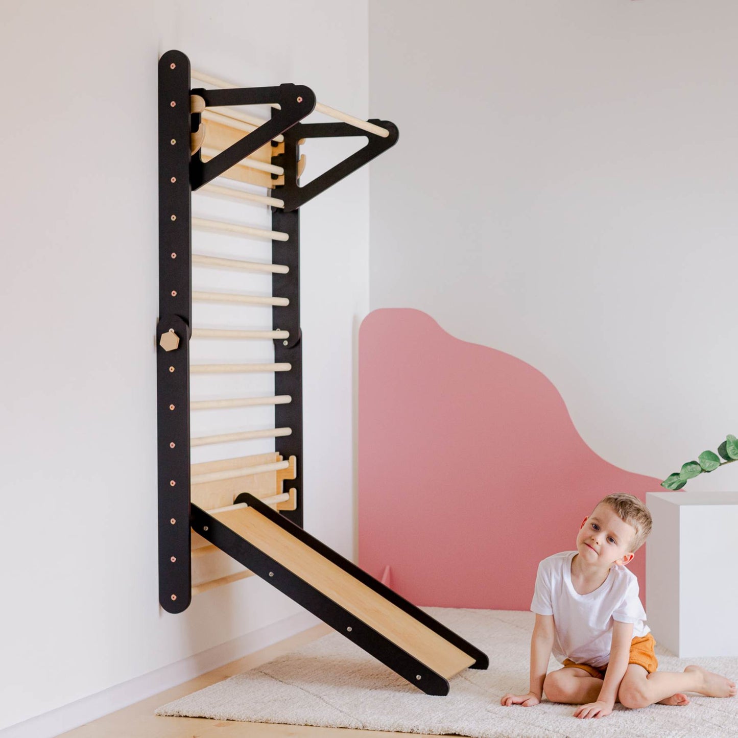 Climbing Triangle - Swedish Ladder set with a slide