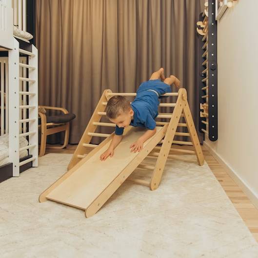 Climbing Triangle - Swedish Ladder set with a slide