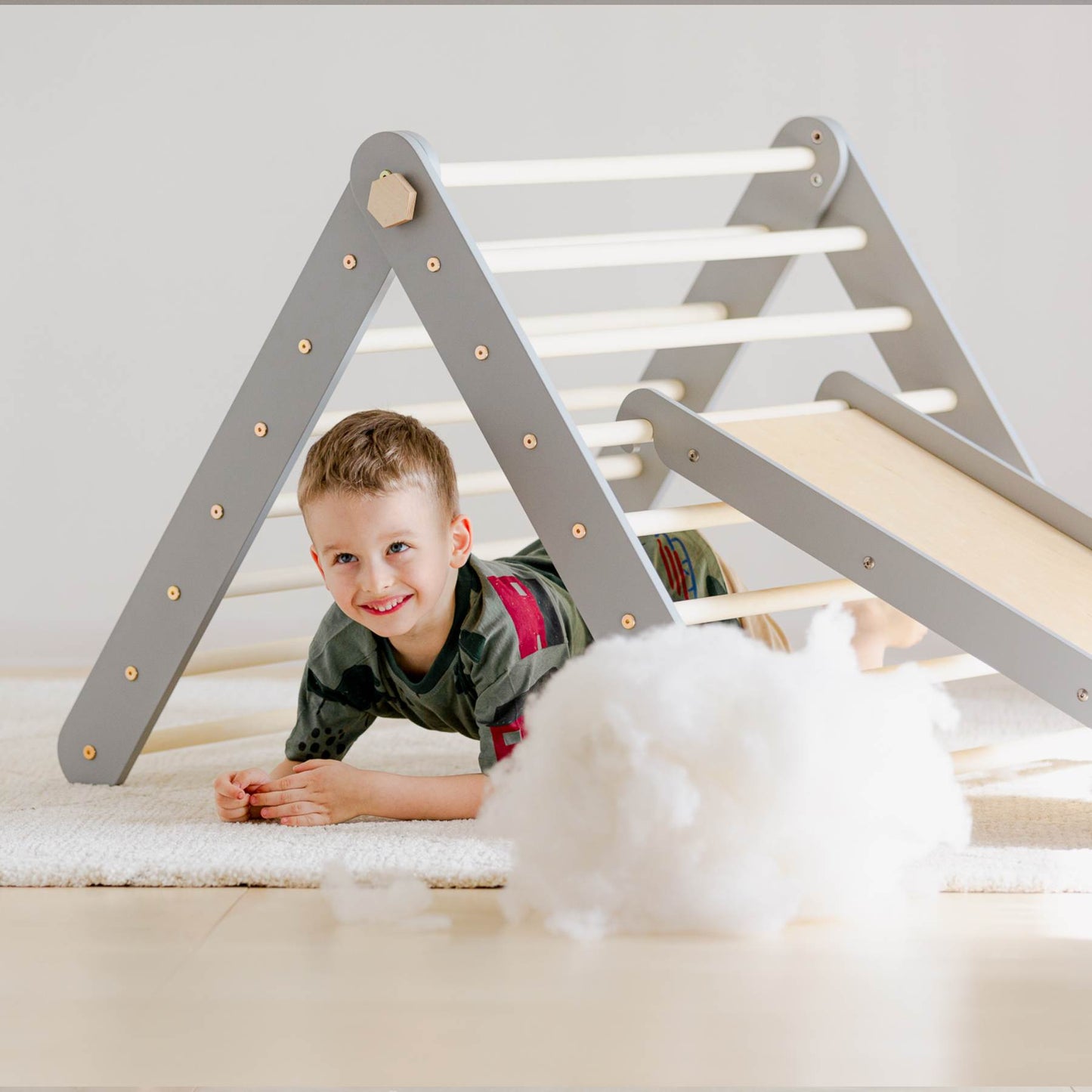 Climbing Triangle with a slide