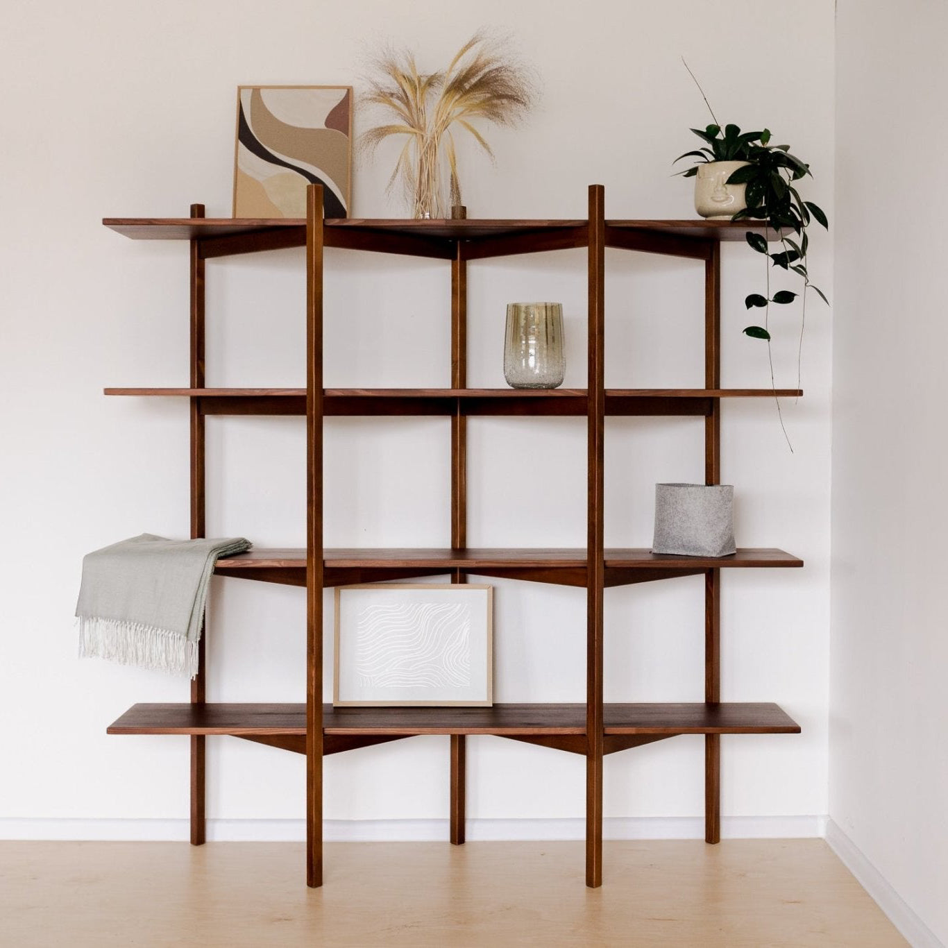Mid Century Modern Bookcase | simple - Duck Woodworks