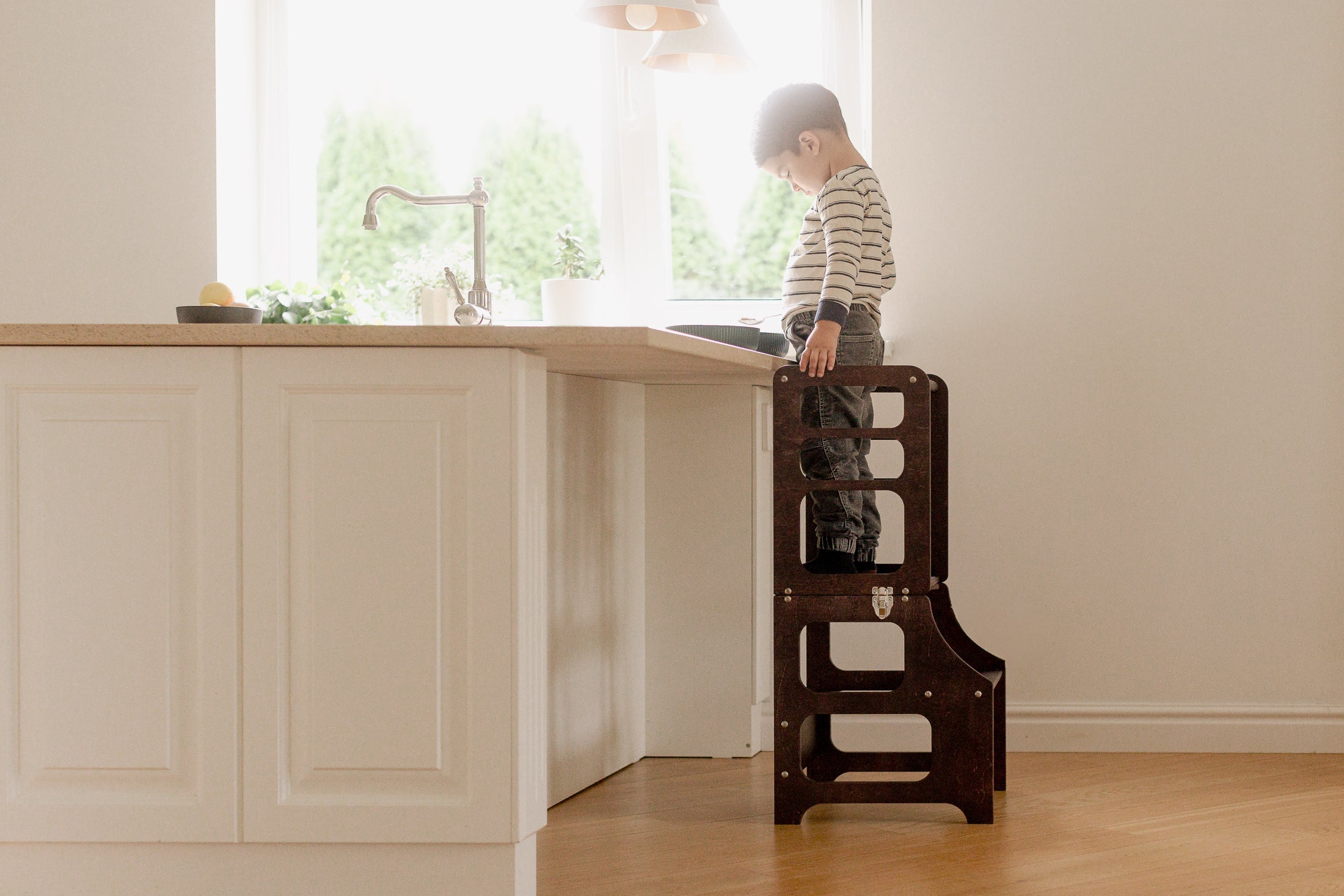 Kitchen Towers and step stools - Duck Woodworks