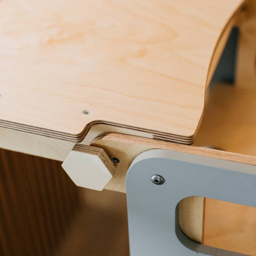 High Chair add on for Folding kitchen tower - Duck Woodworks