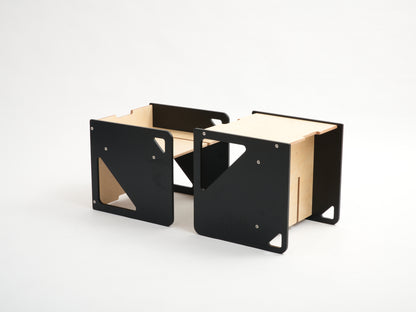 2-in-1 Table and Cube Chair