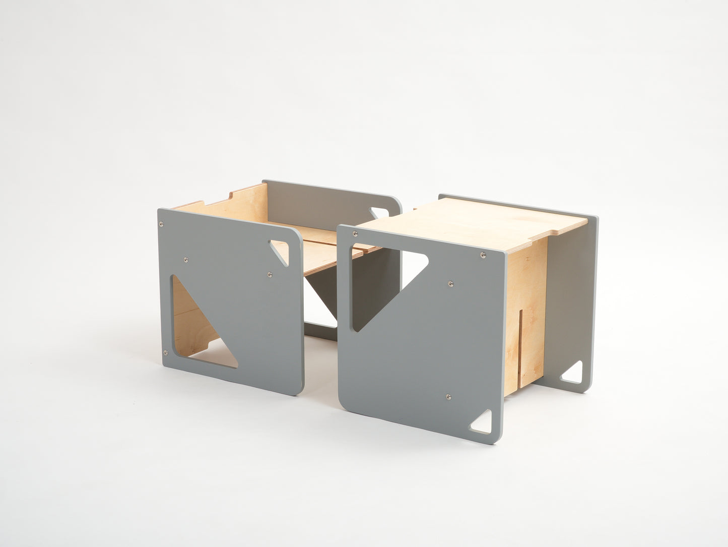 2-in-1 Table and Cube Chair