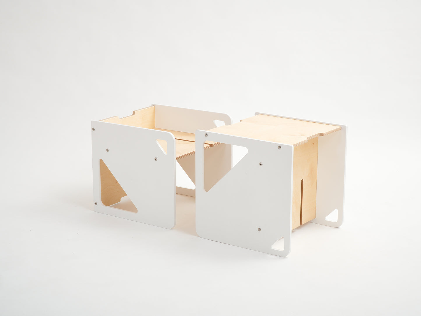 2-in-1 Table and Cube Chair