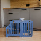 Foldable kitchen tower with slide (striped collection) - Duck Woodworks