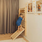 Climbing Triangle - Swedish Ladder set with a slide - Duck Woodworks