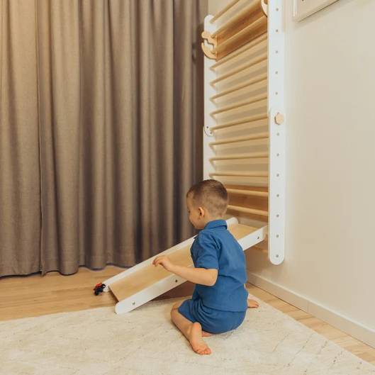 Climbing Triangle - Swedish Ladder set with a slide - Duck Woodworks