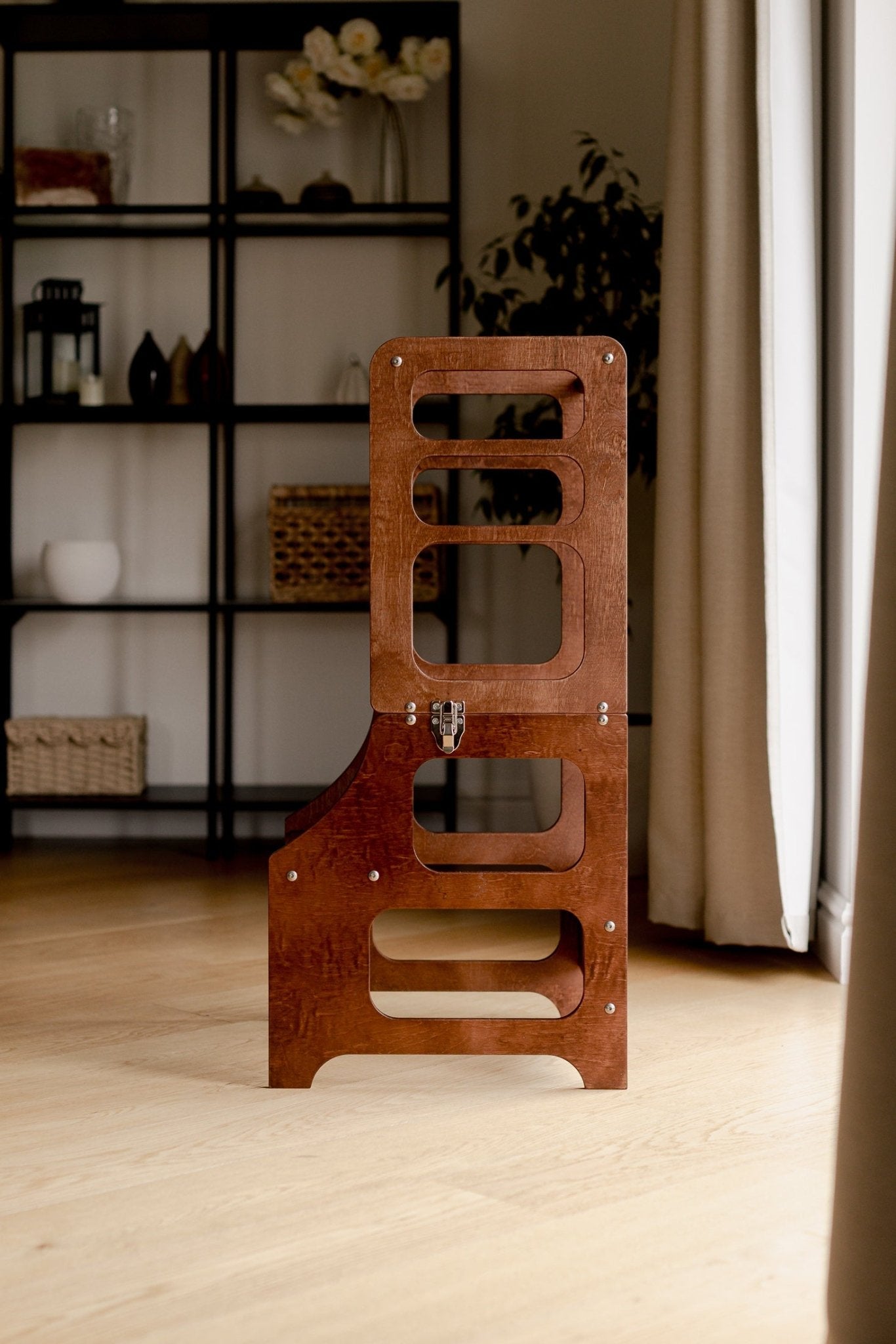 Mid - Century Modern Foldable Kitchen Tower - Duck Woodworks