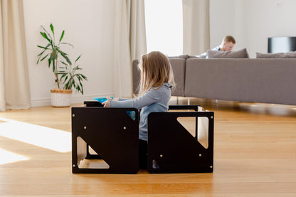 2-in-1 Table and Cube Chair