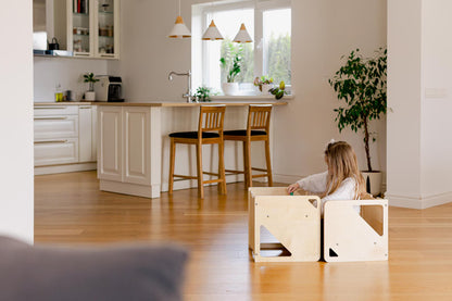 2-in-1 Table and Cube Chair