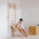 Climbing Triangle - Swedish Ladder set with a slide - Duck Woodworks