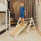 Climbing Triangle with a slide - Duck Woodworks