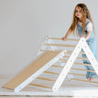 Climbing Triangle with a slide - Duck Woodworks