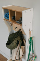 Children's Outwear Organizer – Sturdy Wood Frame Wardrobe - Duck Woodworks