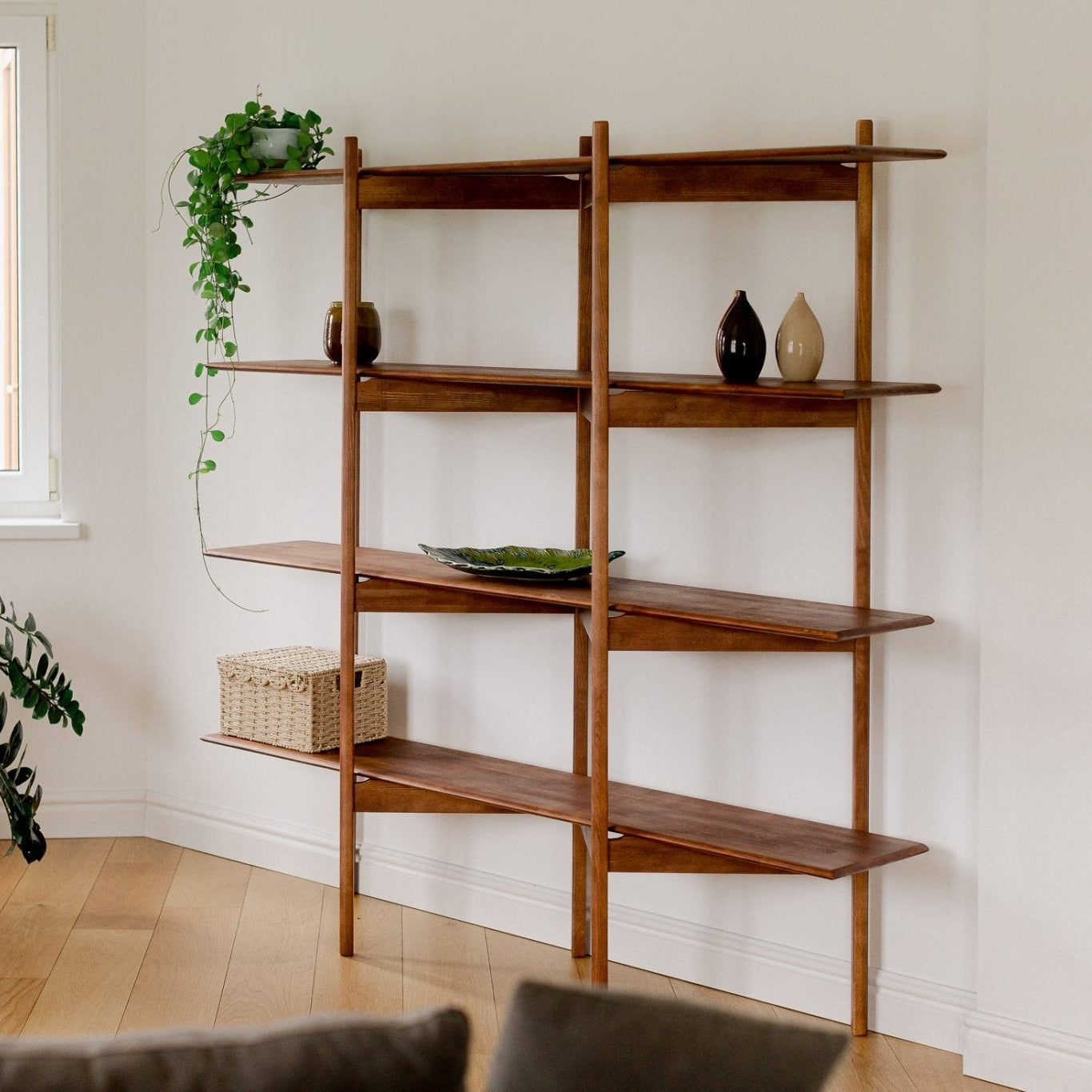 Mid Century Modern Bookcase - Duck Woodworks