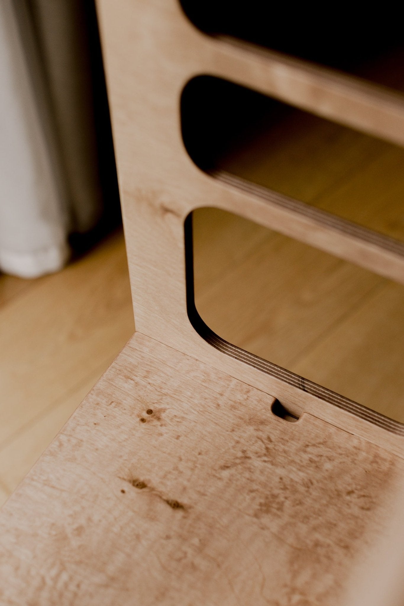 Mid - Century Modern Foldable Kitchen Tower - Duck Woodworks